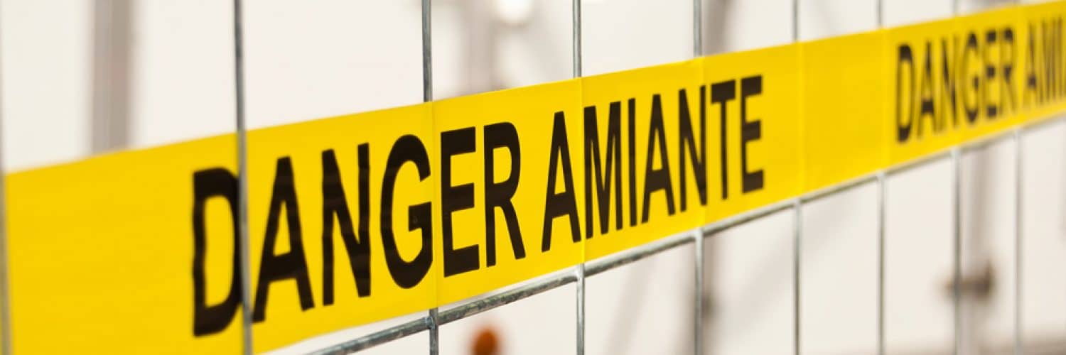 Attention Danger Amiante Grille Ouest Contrôle Environnement Amiante Prélèvement Analyse Désamiantage
